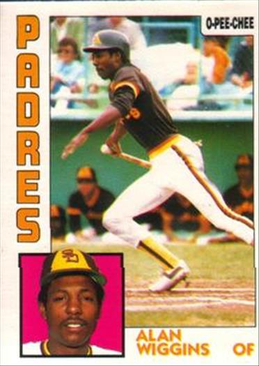 1984 O-Pee-Chee Baseball Cards 027      Alan Wiggins